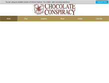 Tablet Screenshot of eatchocolateconspiracy.com